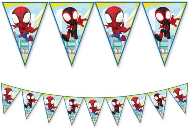 Ghirlandă cu stegulețe Spidey 2,3 m