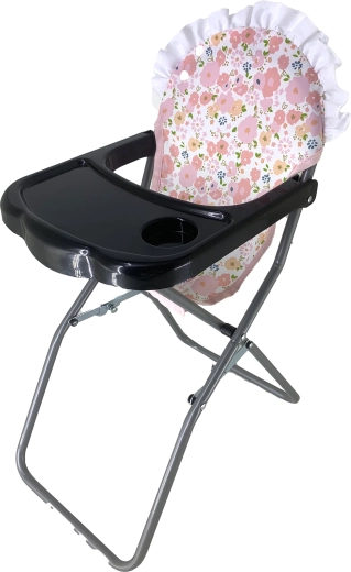 Scăunel de masă Wiky pentru păpușă, cu motiv floral