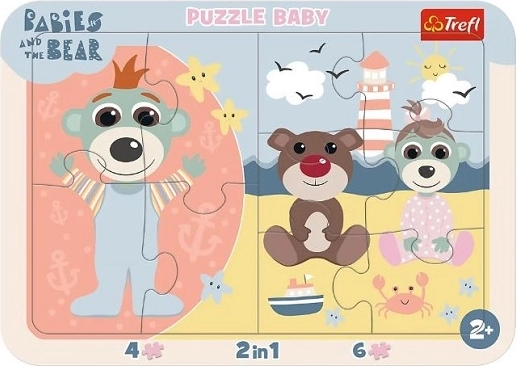 Puzzle cu ramă Baby „Bebeluși drăgălași”