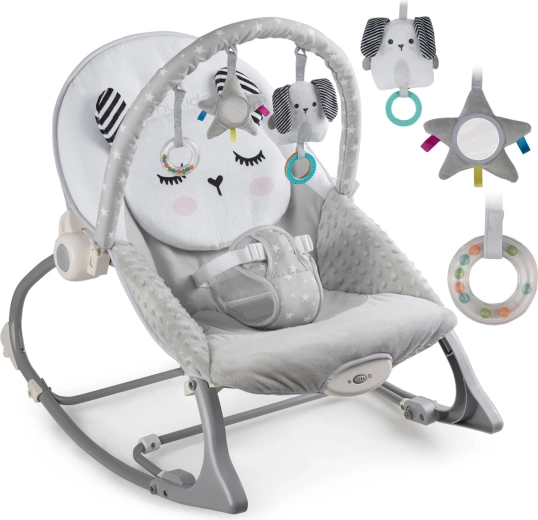 Șezlong cu vibrații Nukido – gri