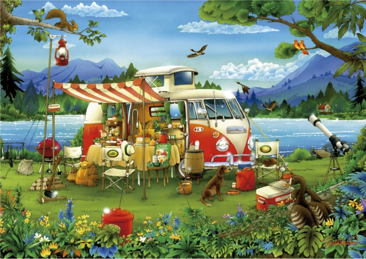Puzzle Educa Camping 1000 piese