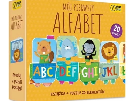 Alfabetul meu pentru prima dată: Puzzle educativ și carte pentru copii