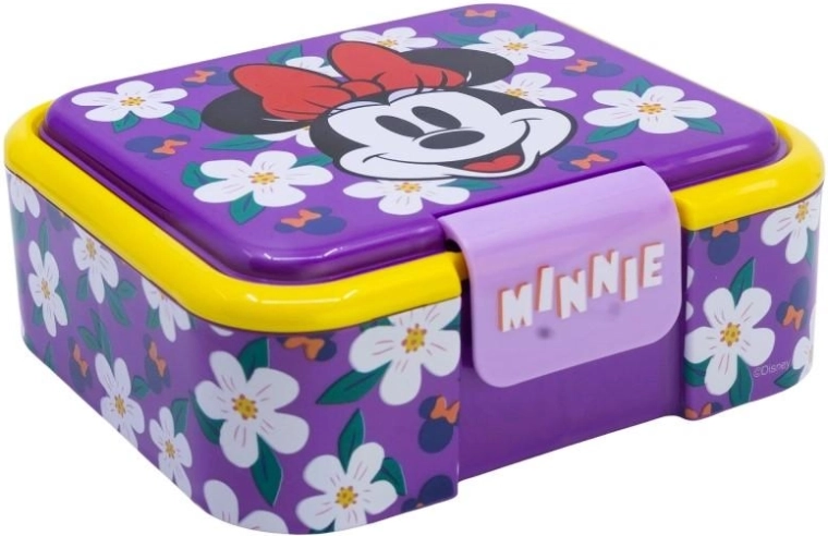 Cutie pentru gustări Disney Minnie cu 3 compartimente