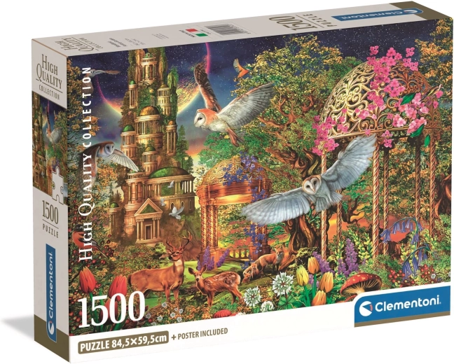 Puzzle Clementoni 1500 piese Grădină fantastică în pădure