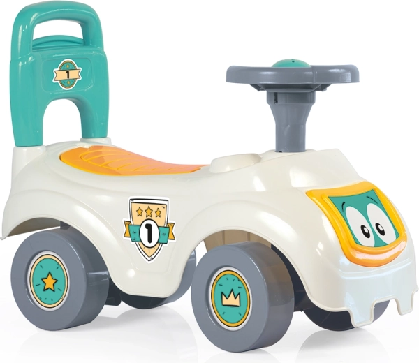 Dolu Sit'n Ride mașinuță de împins (ride-on) cu spătar, albă
