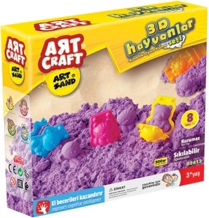 ART CRAFT nisip kinetic pentru realizarea de animăluțe 500 g