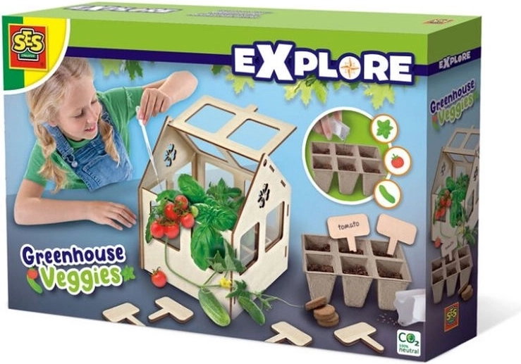 SES Explore mini-seră cu legume