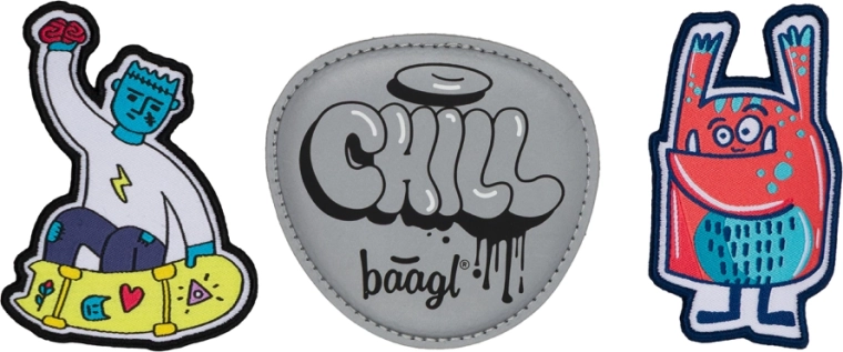 Baagl Baaglies – set de 3 insigne Chill Hands Up
