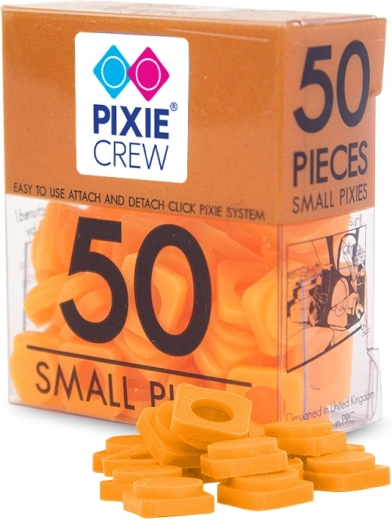 Pixie Crew pixeli mici neon portocalii