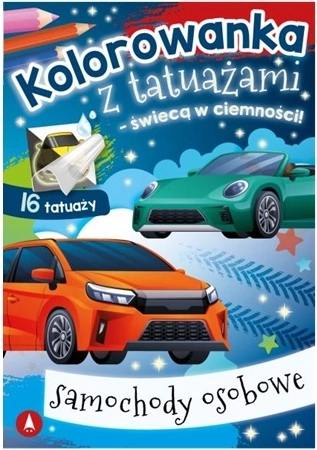Tatuaj lavabil luminos pentru copii – mașini de pasageri