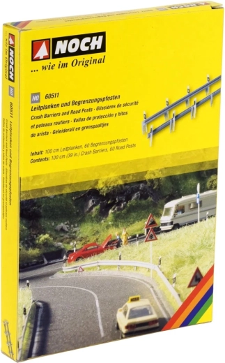 Parapete Noch cu stâlpișori 100 cm (H0)