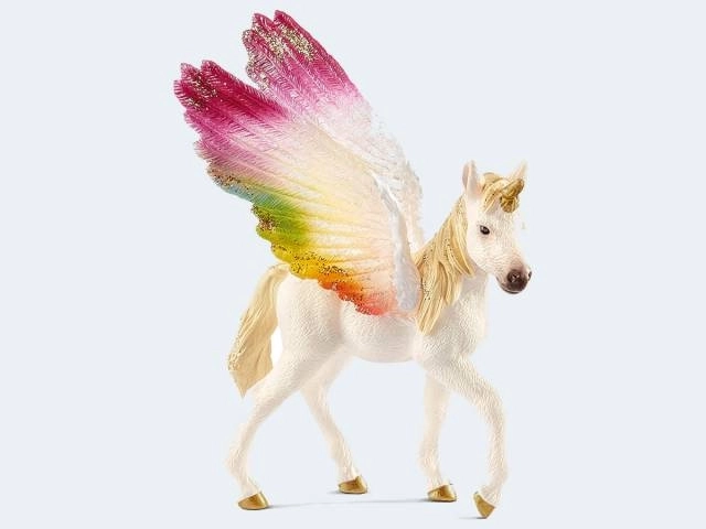 Schleich bayala mânz de unicorn curcubeu înaripat - 1 bucată