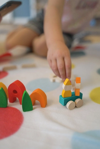 My little village – set de construcție din lemn goki Evolution