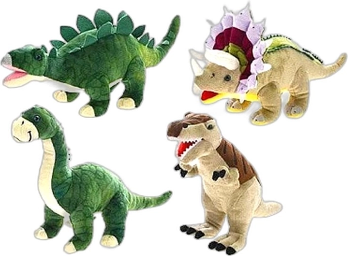 Dinozaur de pluș Dinoworld 37 cm (4 tipuri) - 1 bucată