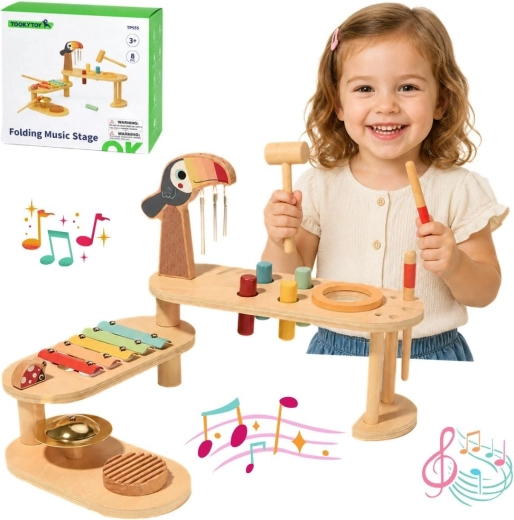 TOOKY TOY masă muzicală educativă cu tucan