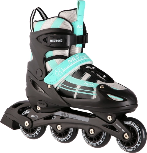 Patine 2în1 NILS Extreme NH18366A negru-verde – L(39-42)