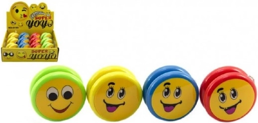 Yo-yo emoticon din plastic 6 cm, mix de tipuri, în săculeț
