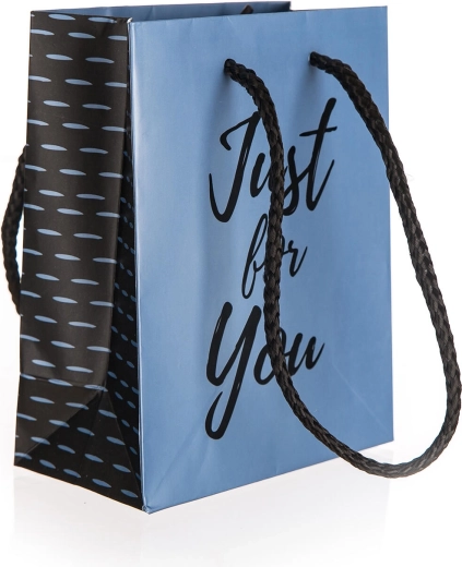 Pungă cadou Just For You Blue S 11 × 14 × 6 cm