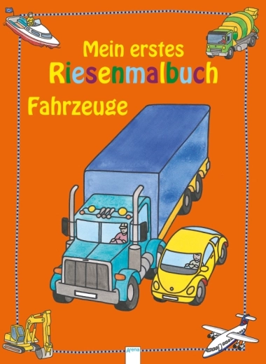 Prima mea carte uriașă de colorat – vehicule