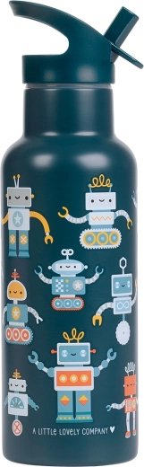 A Little Lovely Company sticlă din inox pentru băut 500 ml roboți
