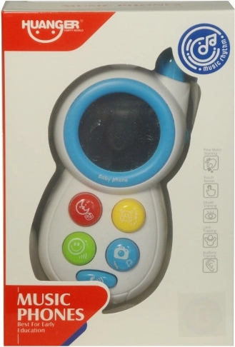 Telefon colorat pentru copii cu melodii și oglindă