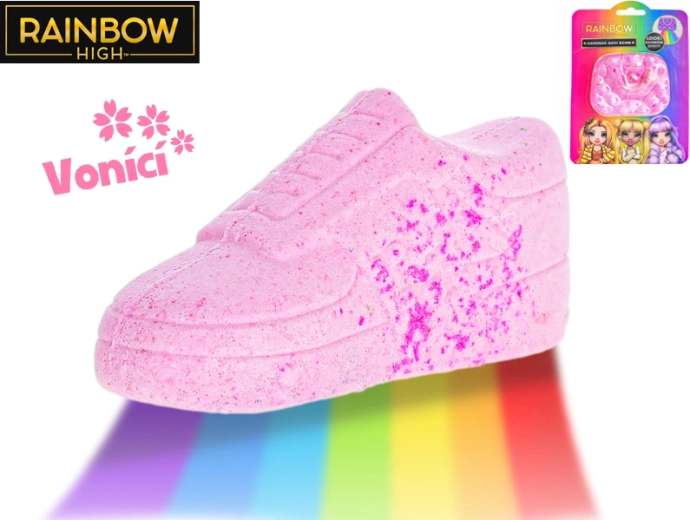 Bombă de baie cu efect curcubeu RAINBOW HIGH – 2 tipuri
