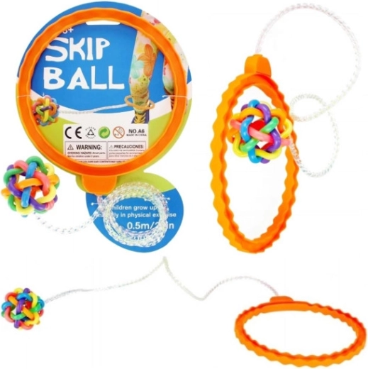 Minge săltăreață Skipper cu mâner, design de fotbal