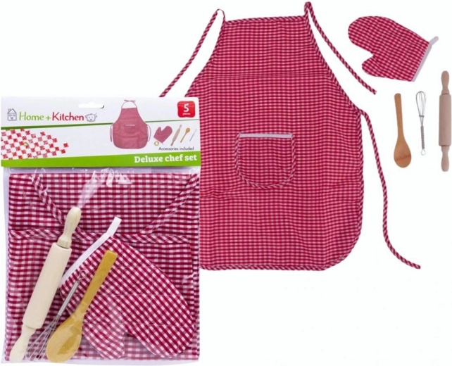 Set de gătit pentru copii cu șorț și mănușă