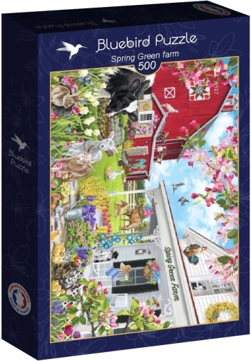 Puzzle Bluebird fermă Spring Green 500 piese