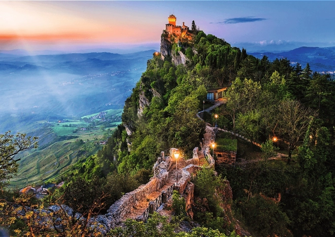 Puzzle Trefl Premium Plus Photo Odyssey: Potecă, San Marino 1000 piese
