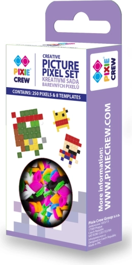 PIXIE CREW set creativ cu pixeli – 250 pixeli și 8 șabloane