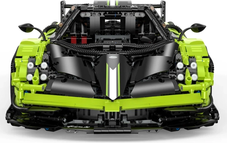 Set de construcție pentru mașina sport Pagani Huayra BC RASTAR la scara 1:8, verde