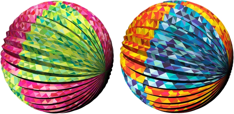 Lampion din hârtie MY PARTY 25 cm – decor colorat pliabil