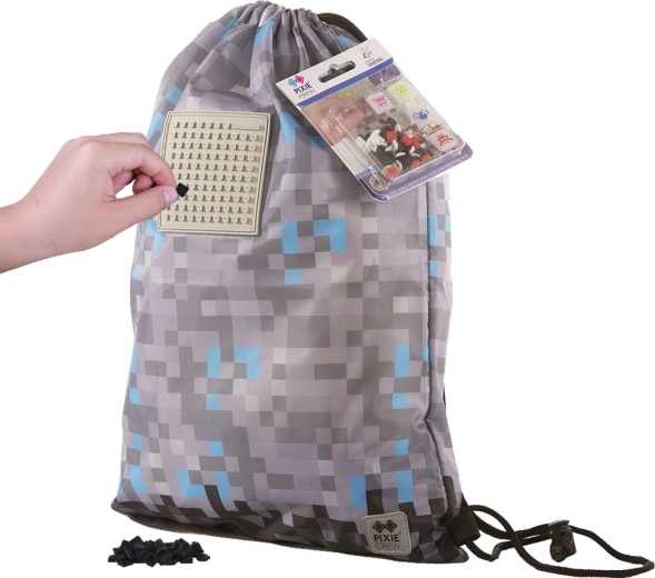 Rucsac tip sac Pixie Crew Minecraft gri-albastru