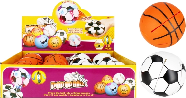 Minge sportivă pop-up antistres de strâns - 1 bucată