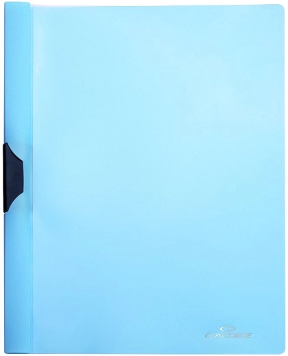 Mapă pentru documente cu clemă laterală A4, albastru pastel CONCORDE