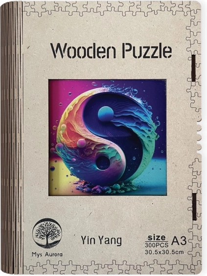 Puzzle din lemn Yin Yang