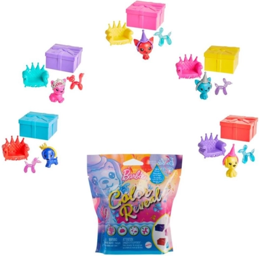 Barbie Color Reveal animăluț de petrecere - 1 bucată