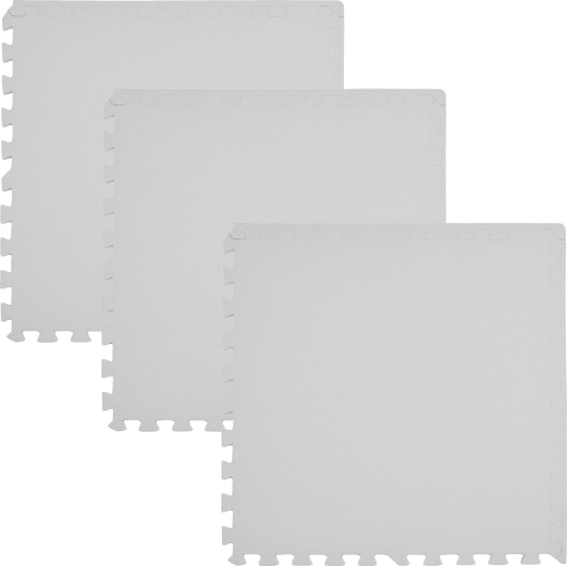 Covoraș puzzle de podea din spumă Humbi 180 × 60 cm gri - 3 buc.