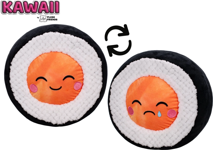 Sushi din pluș somon 25 cm Plush Friends Kawaii - 1 bucată