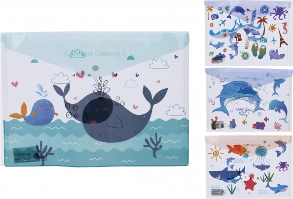 Mapă cu capsă 35,8x26 cm - Lumea mării