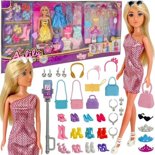 WOOPIE ROYAL păpușă de modă Lili cu rochii și accesorii