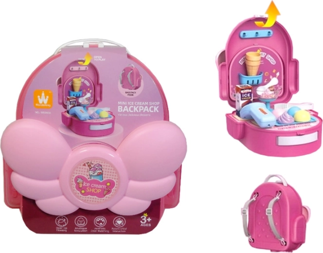 Rucsac pentru copii cu bucătărie și gelaterie 2 în 1
