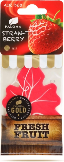 Paloma Gold Fresh Fruit Strawberry odorizant suspendat pentru mașină