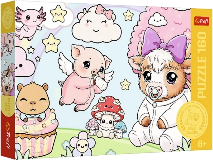 Puzzle Puiuți de animale 160 de piese