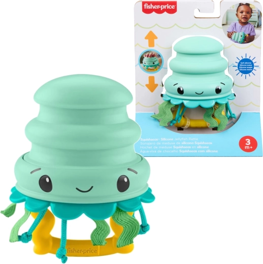 Zornăitoare senzorială meduză cu arc din silicon FISHER-PRICE