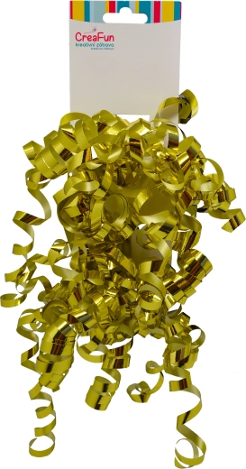 Fundă cadou metalică aurie 6 mm, 2 buc.