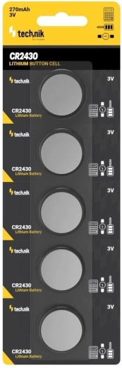 Technik Platinum baterie litiu tip monedă CR2430 3V, pachet 5 buc.
