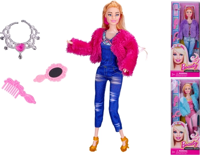 Păpușă cu blăniță 29 cm cu accesorii