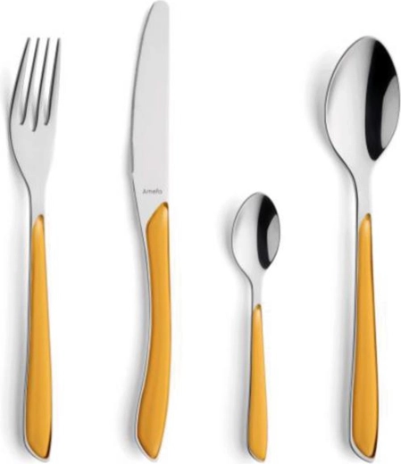 Set de tacâmuri Amefa Éclat 24 piese galben